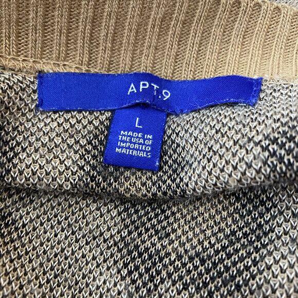 APT. 9 Leopard Print Long Sleeve Open Front Cozy Cardigan Size Large Womens - Picture 5 of 7